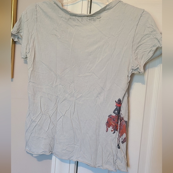 Anthropologie Post Vegas cowboy slub tee L vintage - Picture 5 of 7